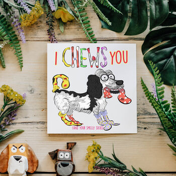 I Chews You Love Card, 3 of 3
