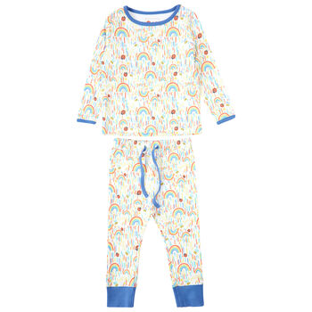 Childrens Organic Cotton Rainbow Pyjamas, 4 of 6
