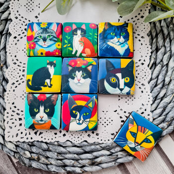 Cats In Art Biscuits Gift Box, Nine Pieces, 3 of 7