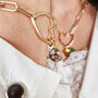 18k Gold Vermeil Plated Heart Charm Bracelet, thumbnail 4 of 6