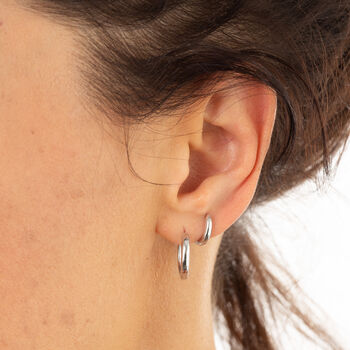 Classic Single Conch Hoop Single Earring, 11mm, 2 of 6