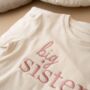 Big Sister Children's Natural T Shirt, thumbnail 2 of 3