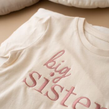 Big Sister Children's Natural T Shirt, 2 of 3