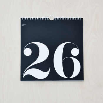 Perpetual Type Calendar, 2 of 9