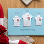 Personalised England Rugby Team Shirts Card, thumbnail 4 of 6