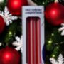 Red Glitter And White Pinstriped Candles, thumbnail 3 of 4