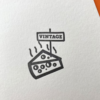 'Vintage' Letterpress Card, 2 of 2