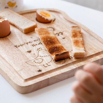 Personalised Chick Toast Chopping Board, 6 of 8