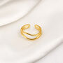 Double Band Ring Adjustable, Minimalist Jewellery, thumbnail 1 of 5