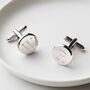 Round Initial Cufflinks, thumbnail 1 of 10