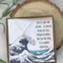 'Ocean' Silver Necklace Card, thumbnail 1 of 7