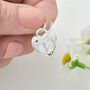 Baby Footsteps Solid Silver Personalised Charm, thumbnail 4 of 7