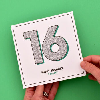 Personalised 16th Birthday Card, 2 of 2