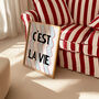 C'est Lie Vie French Retro Giclée Art Print, thumbnail 1 of 7