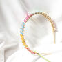 Rainbow Gem Jewelled Headband, thumbnail 3 of 3