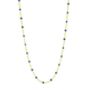 Waterproof Gold Plated Chain Necklace With Blue Dots, thumbnail 2 of 3