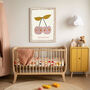Cute Cherry Nursery Art Print, thumbnail 2 of 3