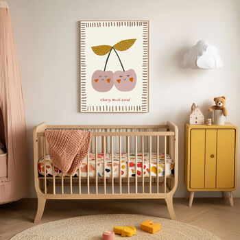 Cute Cherry Nursery Art Print, 2 of 3