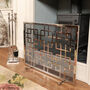Geometric Polished Silver Fire Screen, thumbnail 5 of 5