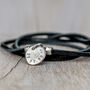 Personalised Disc Suede Wrist Wrap Or Necklace, thumbnail 2 of 6
