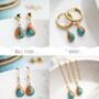 Turquoise Stud Earrings, thumbnail 4 of 12