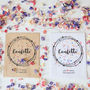10 Personalised Colourful Confetti Packets, thumbnail 3 of 5