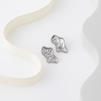 Hammered Effect Geometric Shape Necklace, 5 of 5