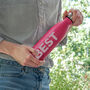 Personalised Hobby Font Water Bottle, thumbnail 4 of 4