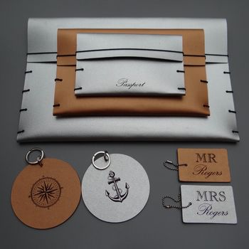 Personalised Engraved Leather Travel Wallets, 8 of 12