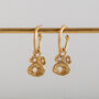 Opal And Gold Vermeil Plated Statement Hoops, thumbnail 1 of 6