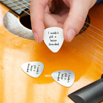 Personalised Couldn't Pick A Better Guitar Pick Keyring, 3 of 9