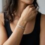 Organically Shaped Bangle Silver, thumbnail 4 of 8