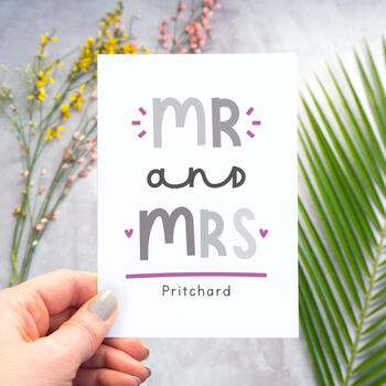 Personalised Mr And Mrs Card, 4 of 9