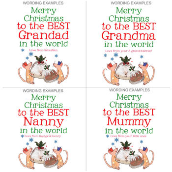 Big Personalised Grandparents Christmas Card, 2 of 3