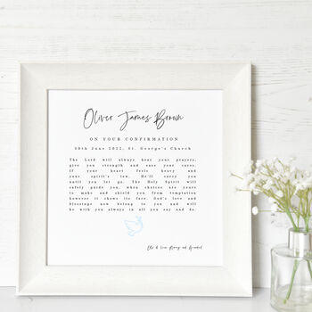 Personalised Confirmation Print With Verse, 3 of 5