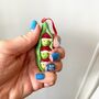 Ceramic Peas In A Pod Christmas Decoration, thumbnail 7 of 7