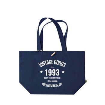 Organic Large Shoulder Bag 21/30/40/50/60 Birthday Gift, 5 of 5