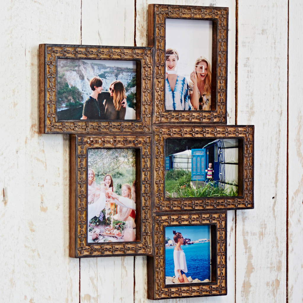 Fair Trade Alia Multi Photo Frame By Paper High | notonthehighstreet.com