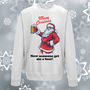 Merry Christmas Now Someone Get Me A Beer Sweatshirt, thumbnail 3 of 5