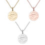 Personalised Silver And Gold Love Token Pendant, thumbnail 3 of 9