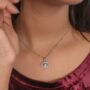 Evil Eye Zircon Charm Protection Necklace, thumbnail 3 of 3