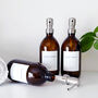Set Of Three Amber Bathroom Bottles Choice Of Metal Pump Colour, thumbnail 8 of 11
