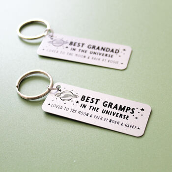 Best Grandad In The Universe Personalised Keyring, 4 of 7