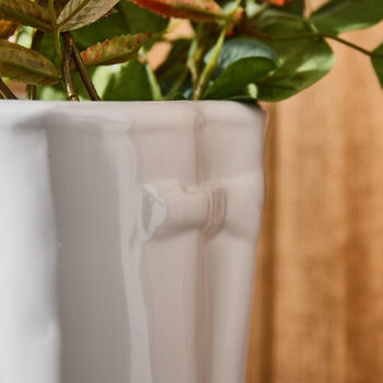 Personalised Braidley White Welly Boots Planter, 3 of 8