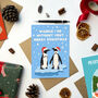 Waddle I Do Without You Christmas Holiday Card, thumbnail 1 of 2