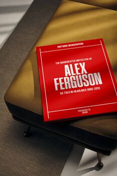 Alex Ferguson Personalised Football Gift Newspaper History Book Man Utd Gift, 12 of 12