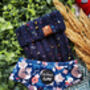 Blue Confetti Roll Top Dog Snood, thumbnail 3 of 4