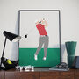Jordan Spieth Golf Poster, thumbnail 1 of 4