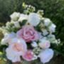 Champagne, Blush Pink, White Rose Bridal Bouquet, thumbnail 4 of 12