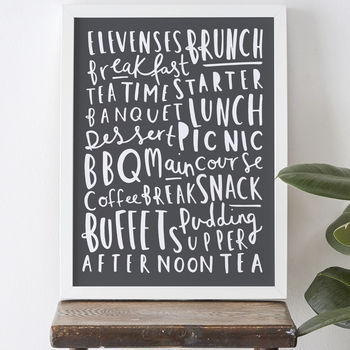 Meal Names Kitchen Print, 2 of 3